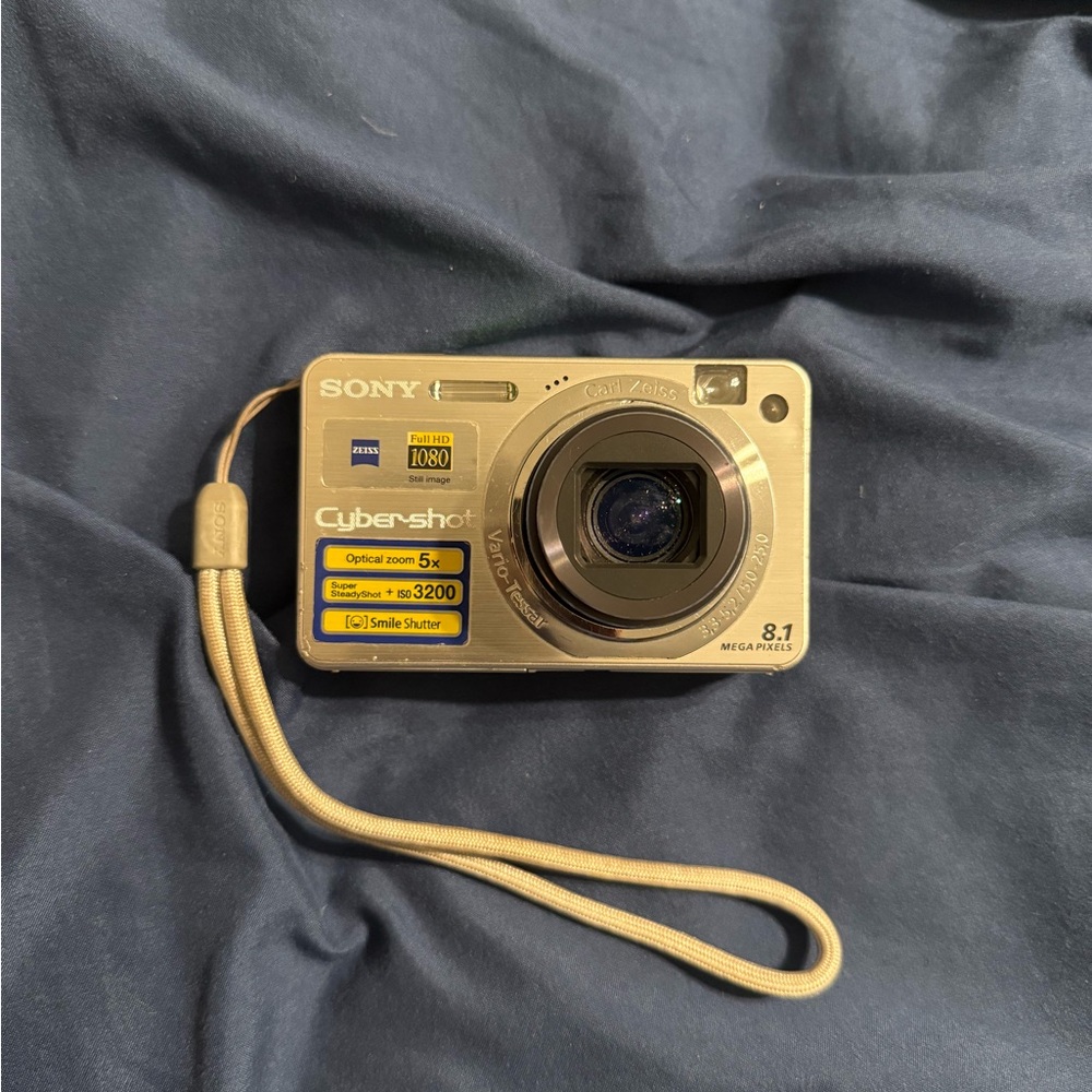 Sony Gold Digital Camera Compact Design